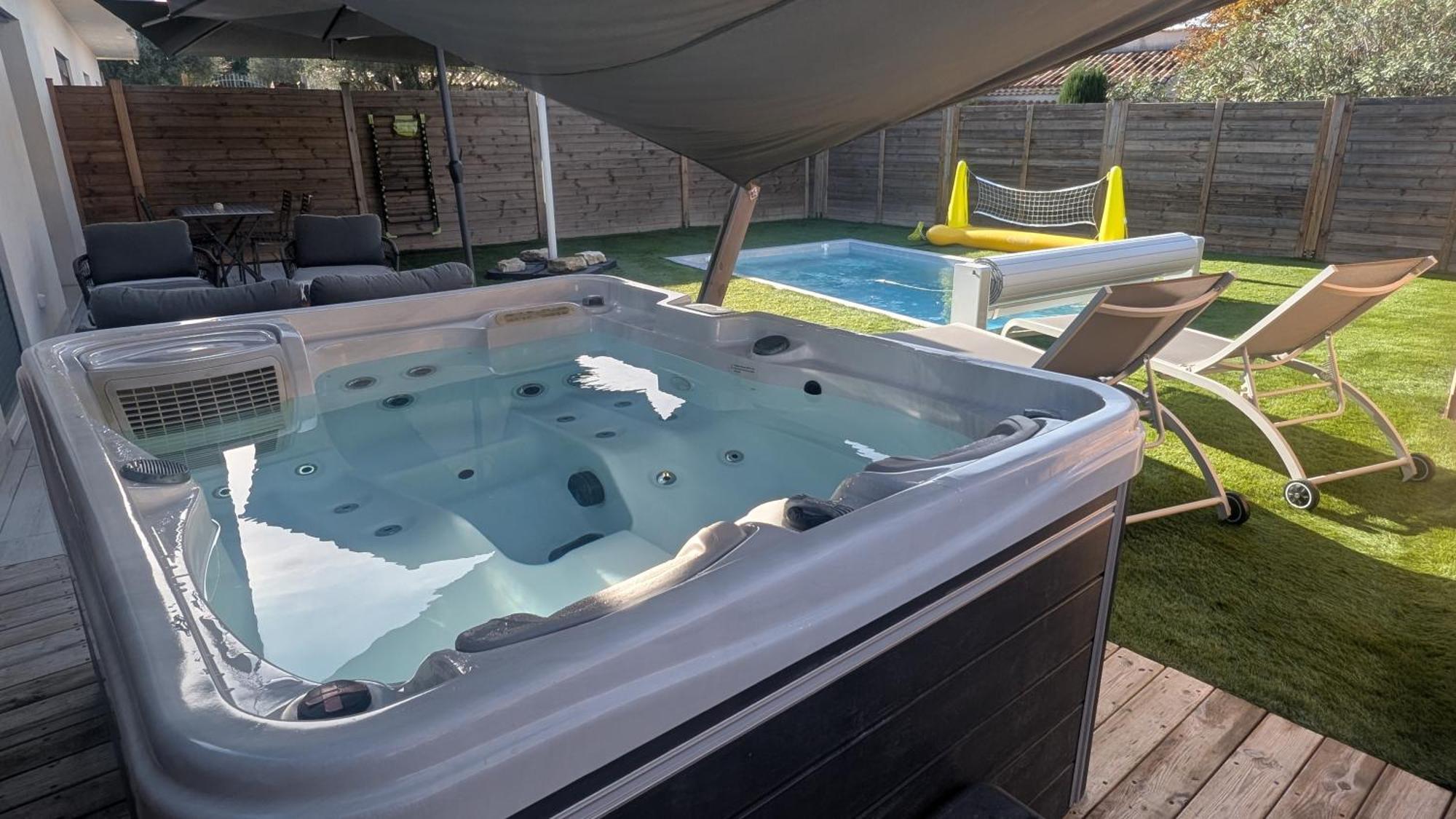 Appartement Luxe Avec Piscine Chauffee & Jacuzzi Prive - Cote D'Azur Рокфор-ле-Пен Экстерьер фото