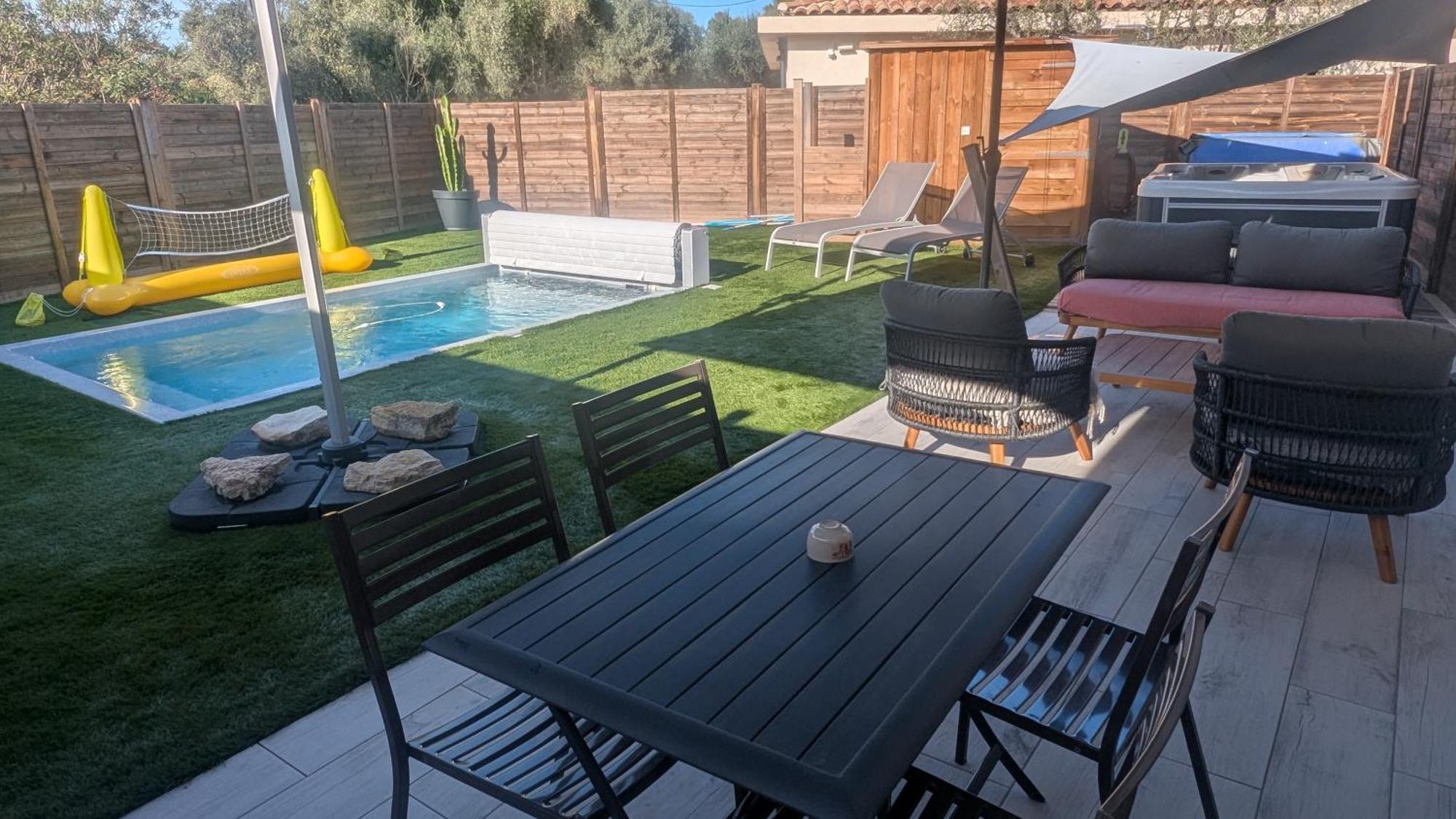 Appartement Luxe Avec Piscine Chauffee & Jacuzzi Prive - Cote D'Azur Рокфор-ле-Пен Экстерьер фото